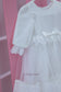 Baptism/Christening White Baby Girl Dress with Long Sleeves