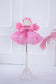 Kira Glitter Puffy Girl Dress in Pink