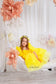 Becky Tutu Girl Dress in Bright Yellow Color