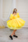 Becky Tutu Girl Dress in Bright Yellow Color