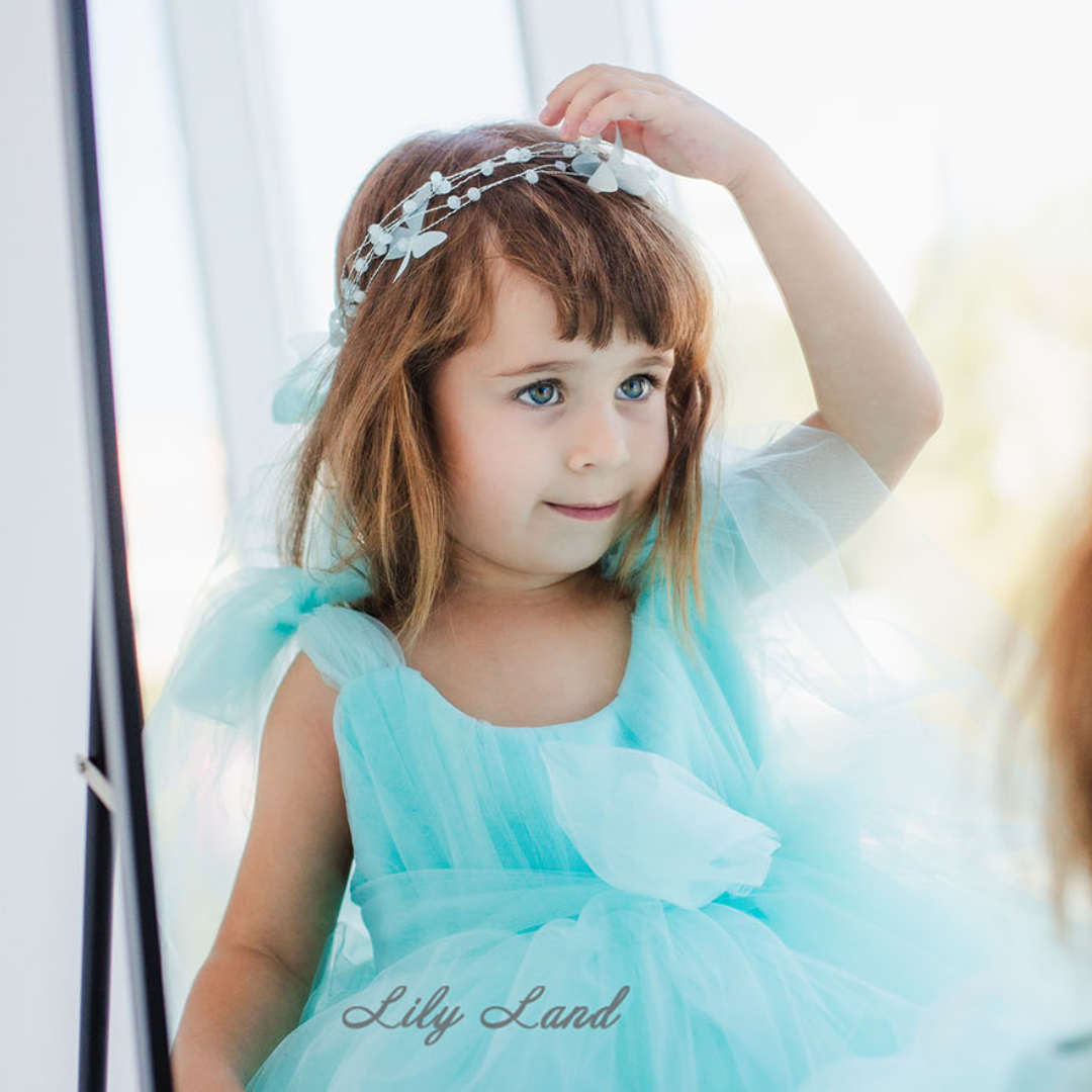 Girl Hair Accessories with Butterflies in Lavender