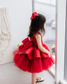 Nancy Tutu Glitter Girl Dress in Red