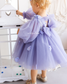 Fifi Baby Girl Dress in Lavender with Attached Flowers