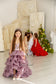 Rosalyn Girl Dress in Pale Lavender with Long Train