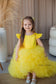 Rosa Girl Dress in Yellow with Long Train