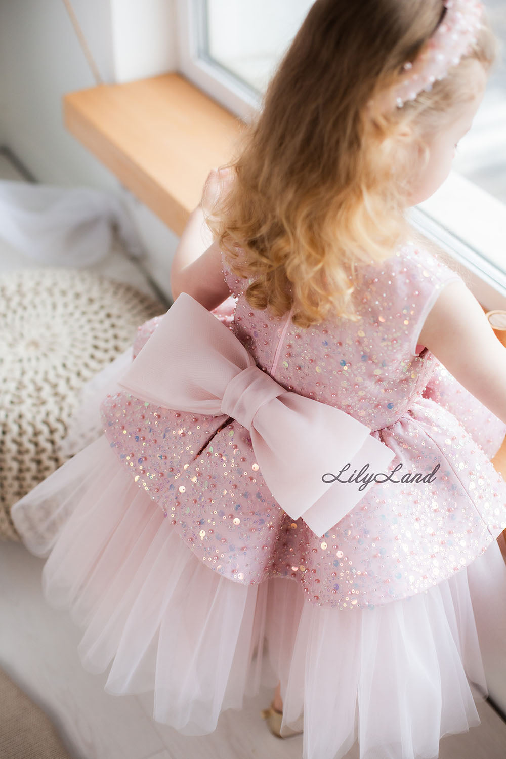 Nancy Tutu Girl Dress in Blush Pink