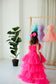 Barbie Tutu Girl Dress in Hot Pink with Train