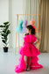 Barbie Tutu Girl Dress in Hot Pink with Train