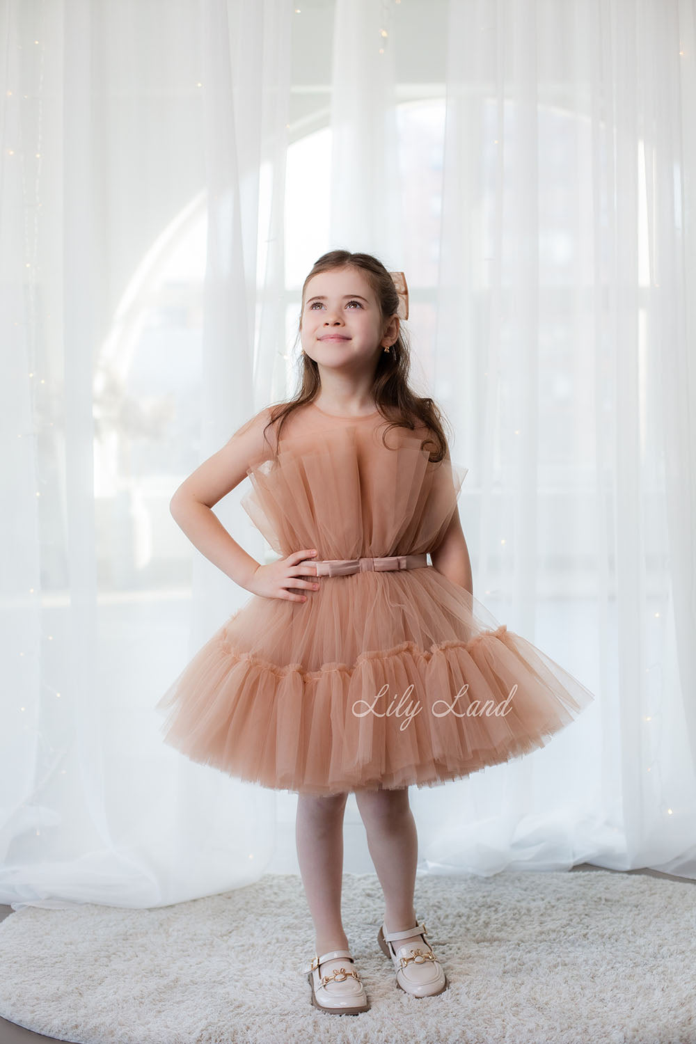 Barbie Tutu Girl Dress in Beige