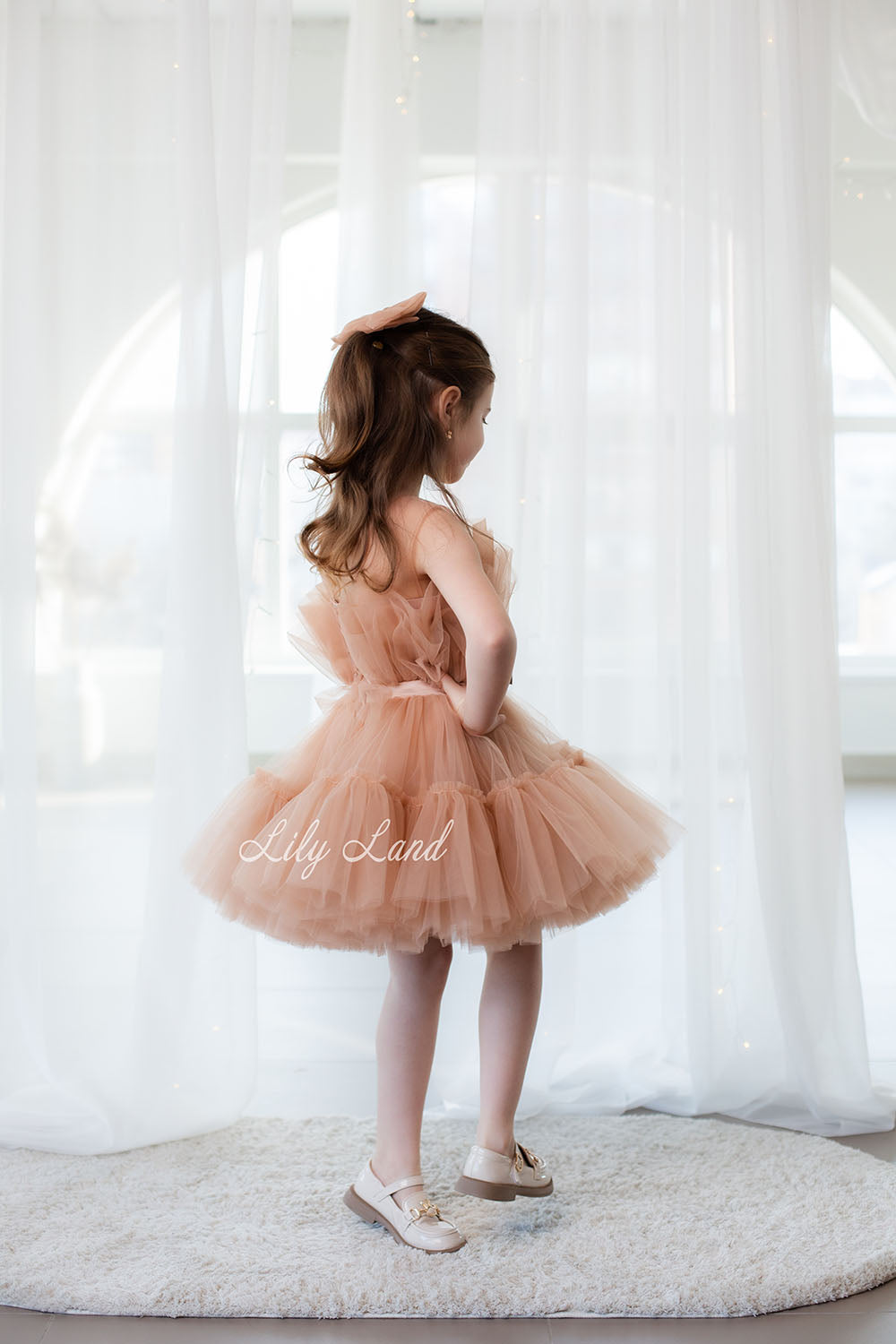 Barbie Tutu Girl Dress in Beige