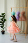 Barbie Tutu Girl Dress in Peach