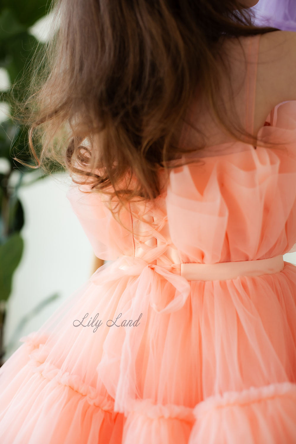 Barbie Tutu Girl Dress in Peach