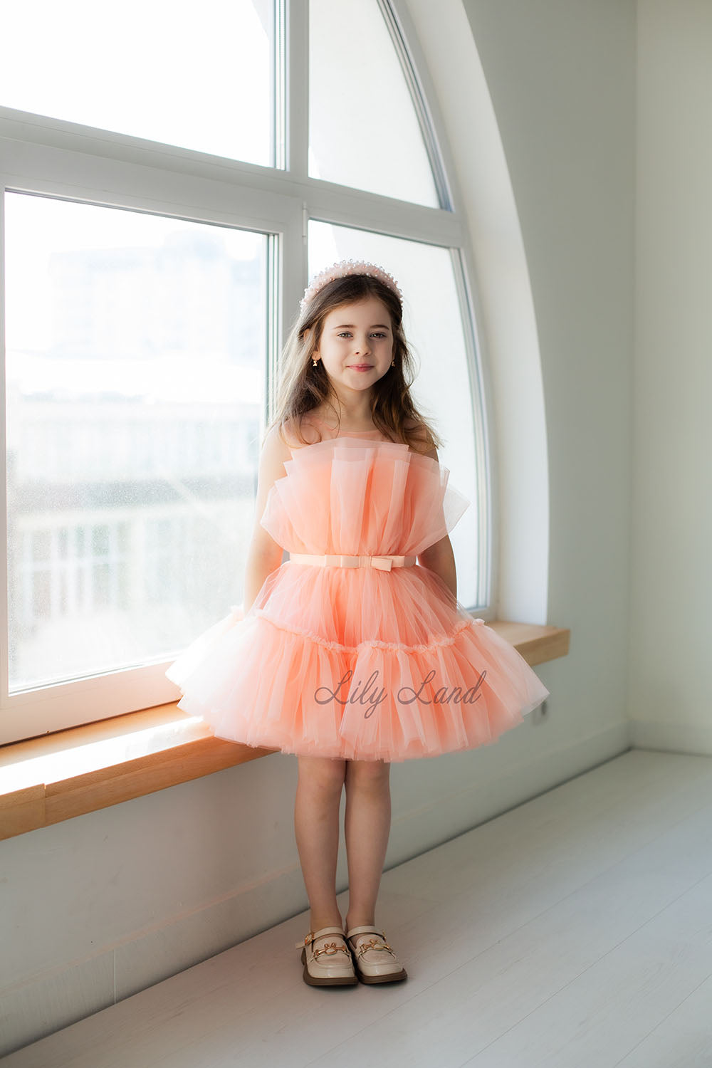 Barbie Tutu Girl Dress in Peach