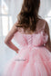 Barbie Tutu Girl Dress in Light Pink with Train