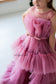 Barbie Tutu Girl Dress in Dusty Rose with Train