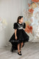 Daphne Sparkling Girl Dress in Black