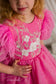 Daphne Sparkling Girl Dress in Pink