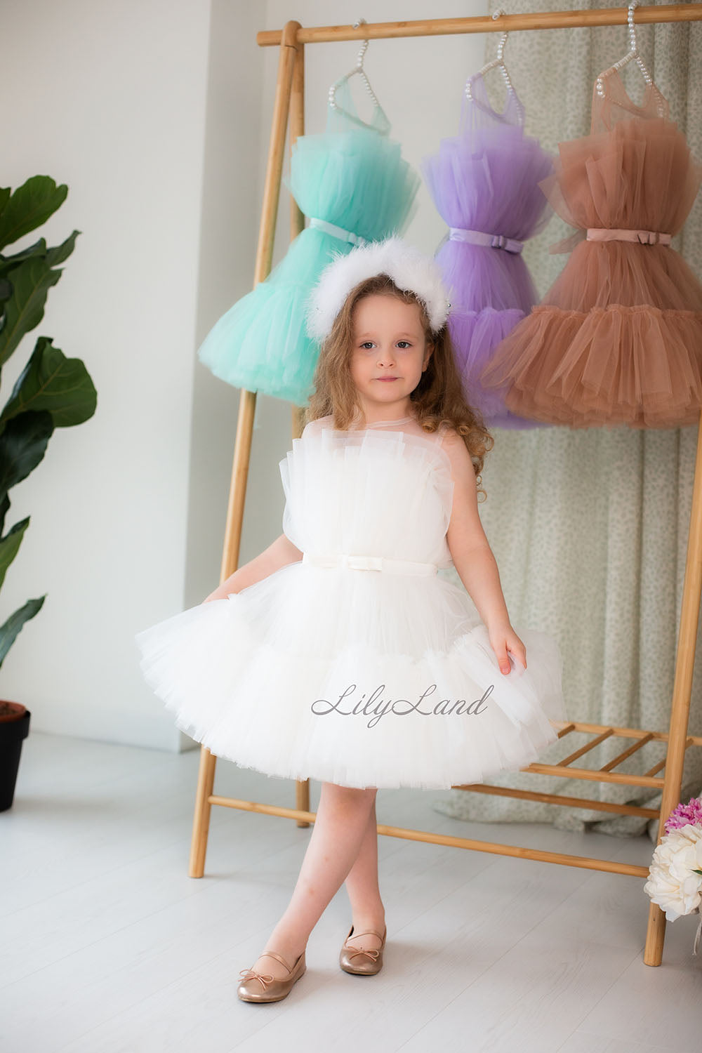 Barbie Tutu Girl Dress in White