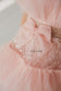 Margaret Girl Dress with Sequins in Blush Pink