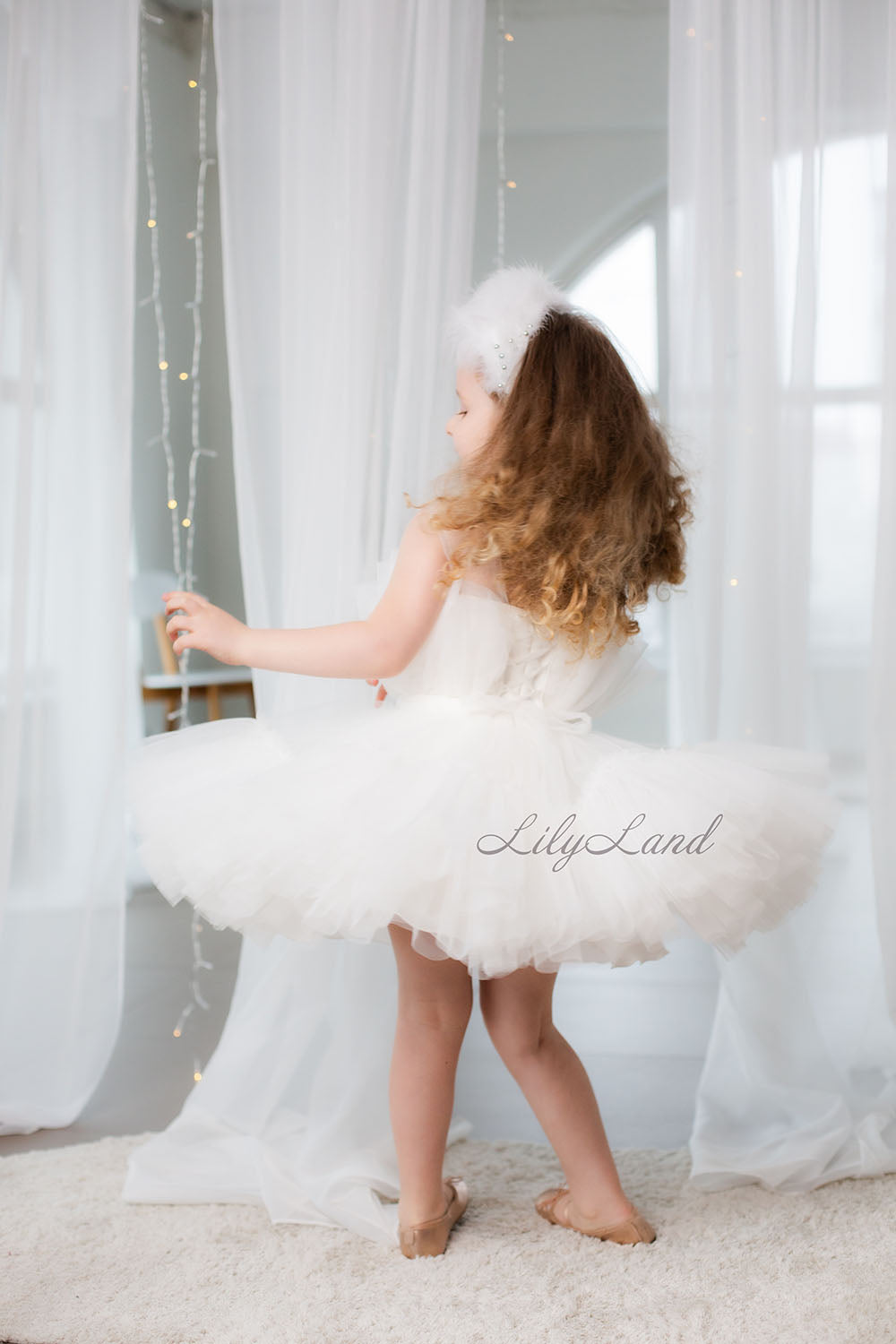 Barbie Tutu Girl Dress in White