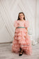 Julia Multilayered Girl Dress In Blush Pink