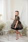 Becky Tutu Girl Dress in Leopard Print Brown Color