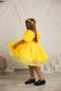 Becky Tutu Girl Dress in Bright Yellow Color