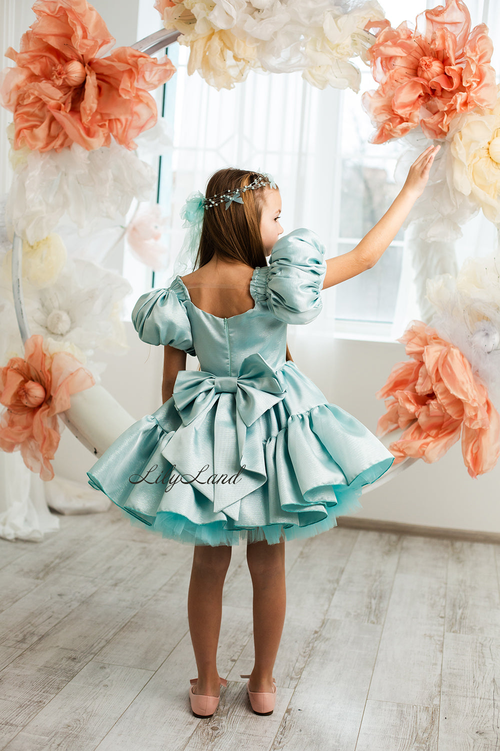 Blue Puffy Girl Dress