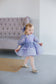 Busie Tutu Girl Dress in Lavender Grey Color with Beads