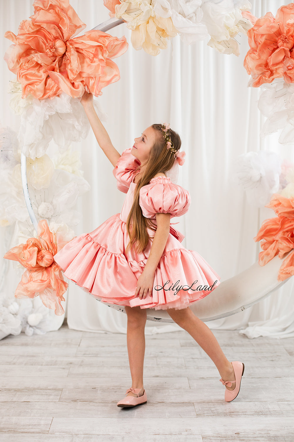 Pink Puffy Girl Dress