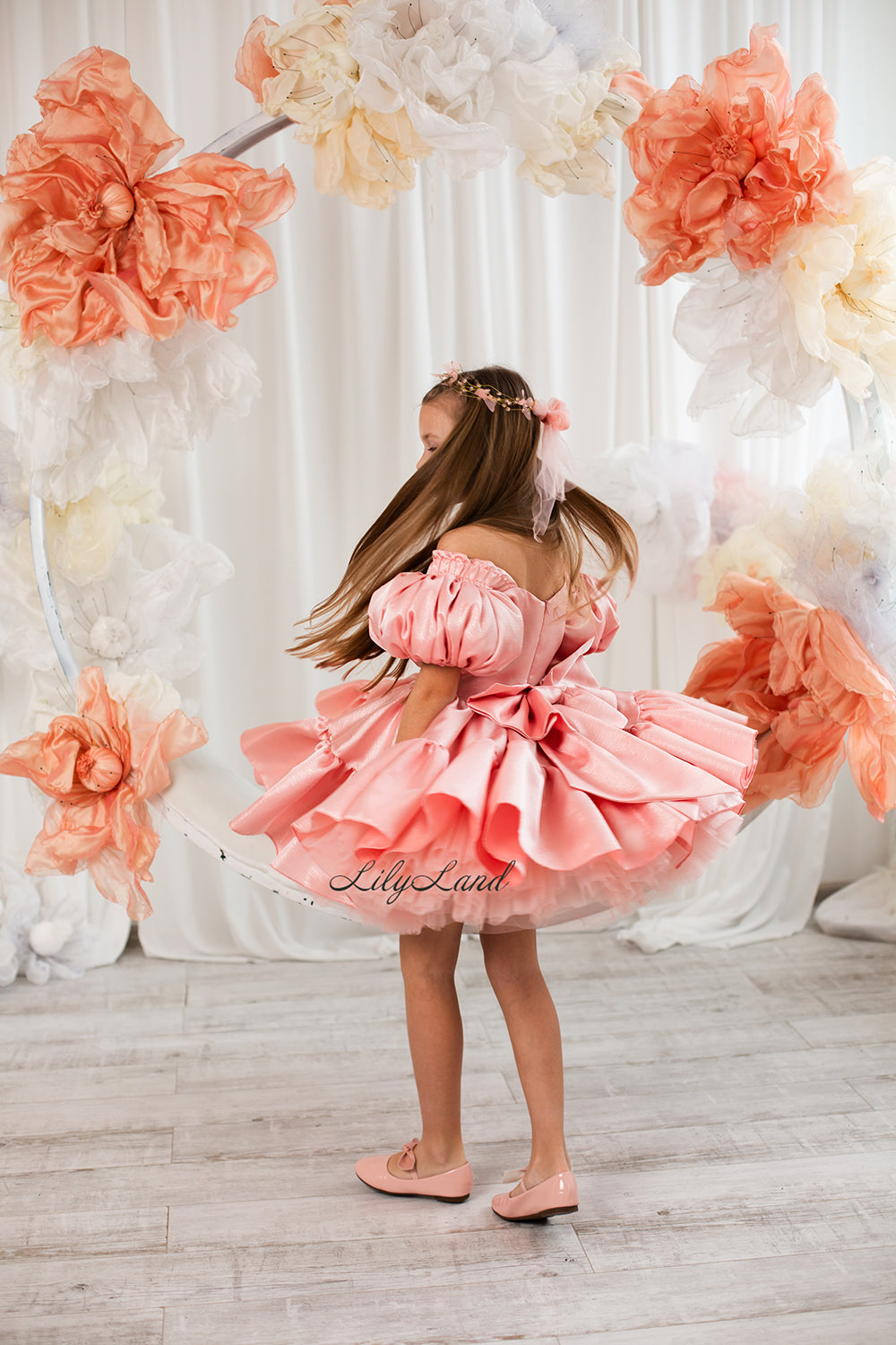 Pink Puffy Girl Dress