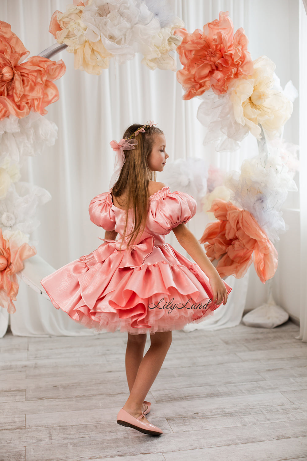 Pink Puffy Girl Dress