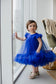 Belle Tulle Girl Dress in Royal Blue