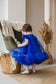 Belle Tulle Girl Dress in Royal Blue