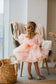 Marseille Puffy Girl Dress in Peach