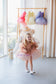 Bussie Tutu Girl Dress in Pastel Yellow with Colored Beads