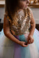 MyLittlePony Unicorn Girl Dress with Gold Sequins and Multicolored Skirt