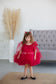 Frida Tulle Baby Girl Dress in Red