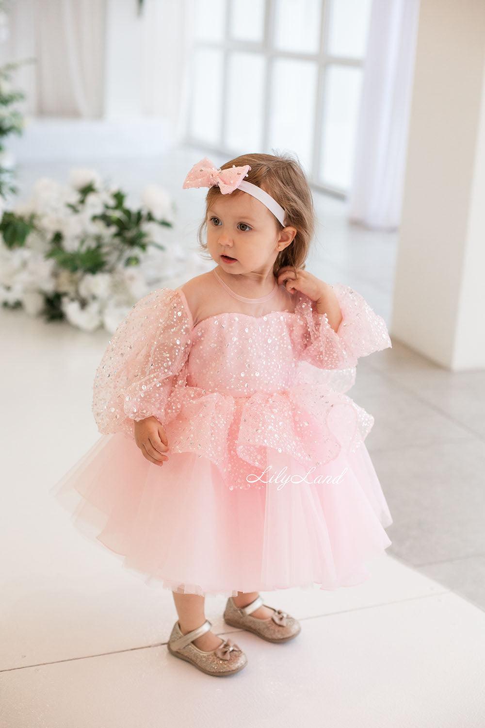 Wendy Tutu Girl Dress in Light Pink