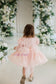 Felicity Lace Girl Dress with Long Sleeves in Blush Pink