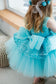 Nancy Tutu Girl Dress in Turquoise