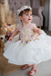 Solomiya Girl Dress in Ivory with Embroidery