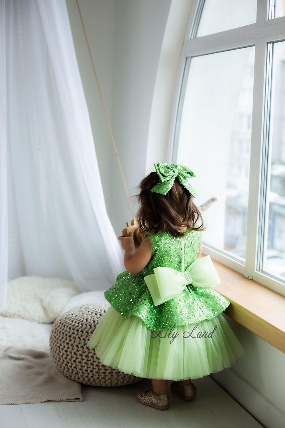 Nancy Tutu Girl Dress in Light Green