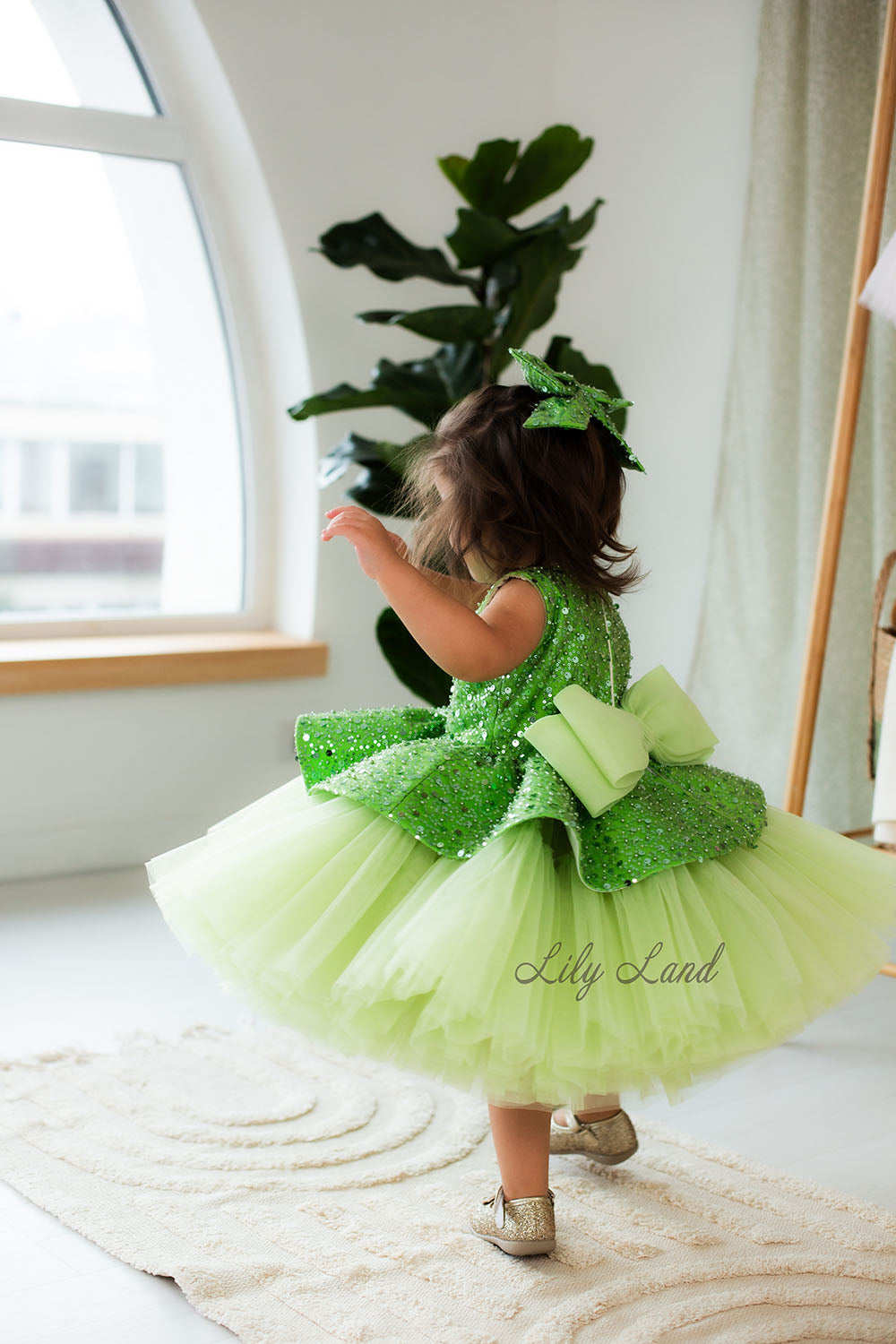 Nancy Tutu Girl Dress in Light Green