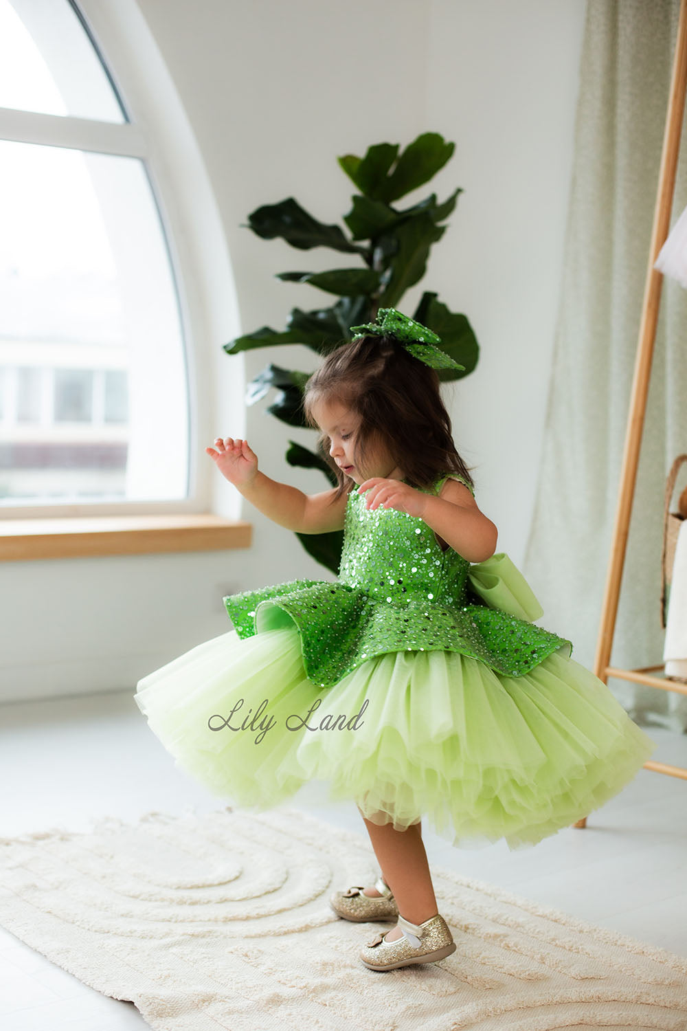 Nancy Tutu Girl Dress in Light Green