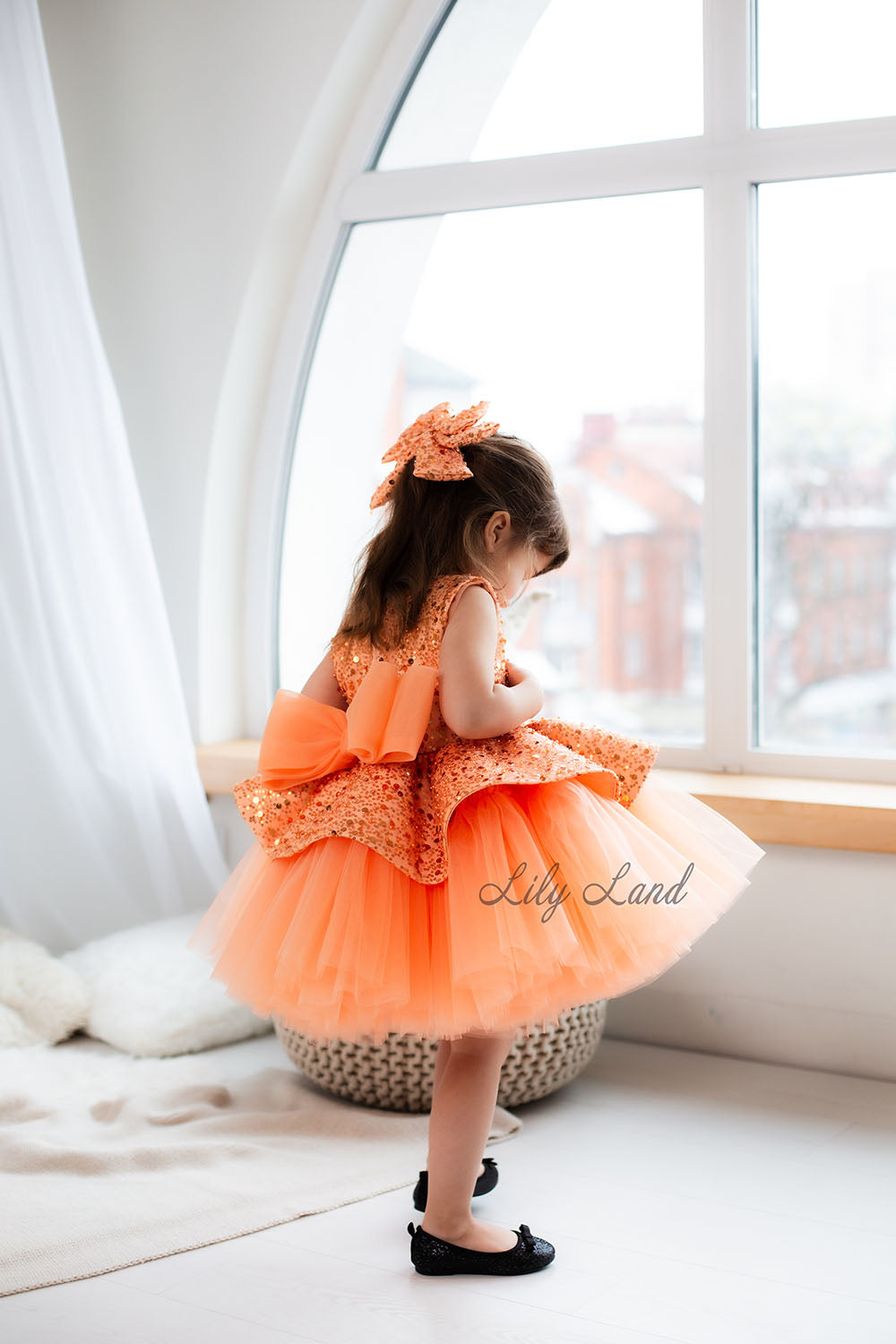 Nancy Tutu Girl Dress in Orange