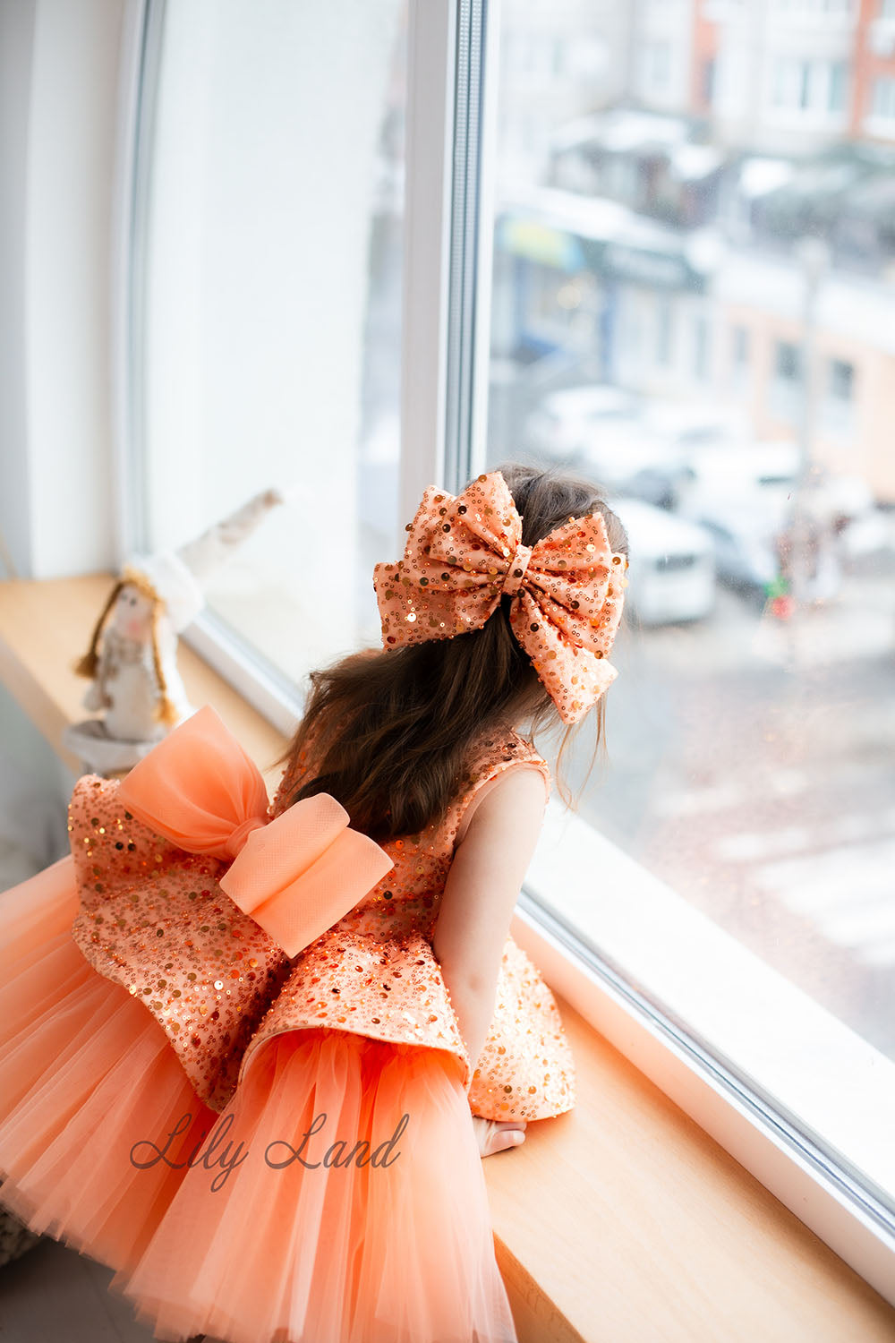 Nancy Tutu Girl Dress in Orange