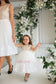 Amelie Matching Mommy and Daughter Sleeveless Lace Dress In Ivory