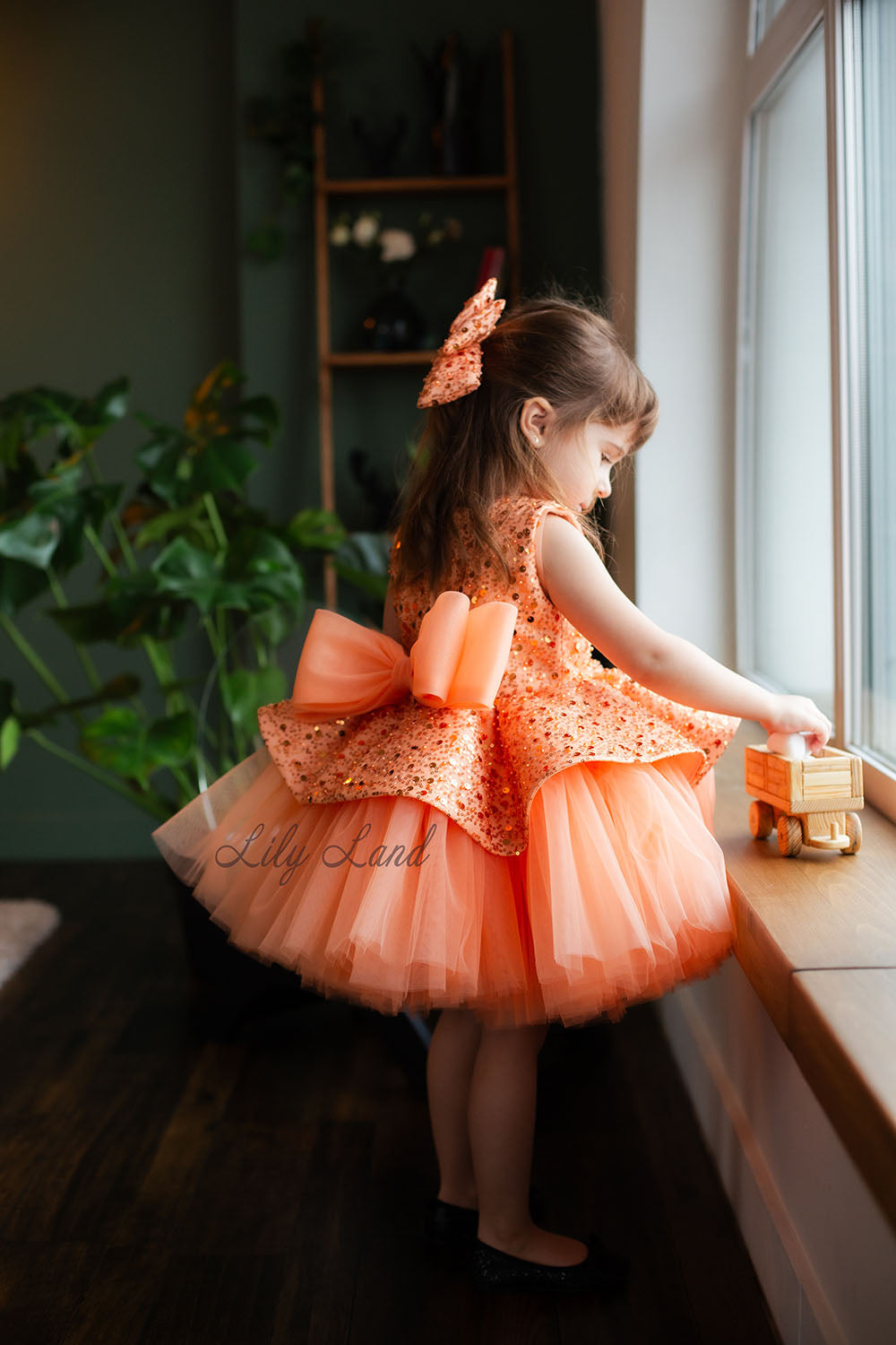 Nancy Tutu Girl Dress in Orange