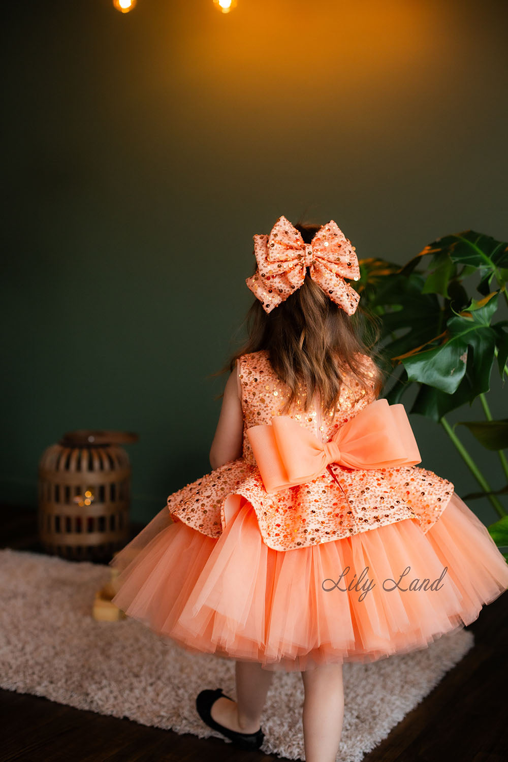 Nancy Tutu Girl Dress in Orange